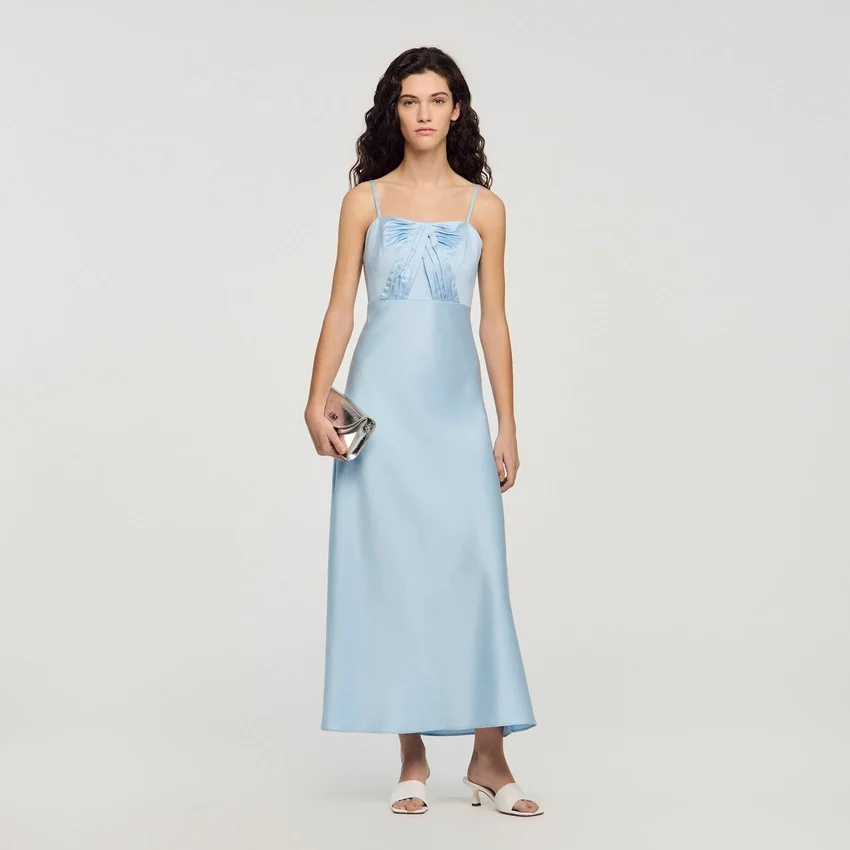 Satin-effect maxi dress Satin-effect maxi dress
