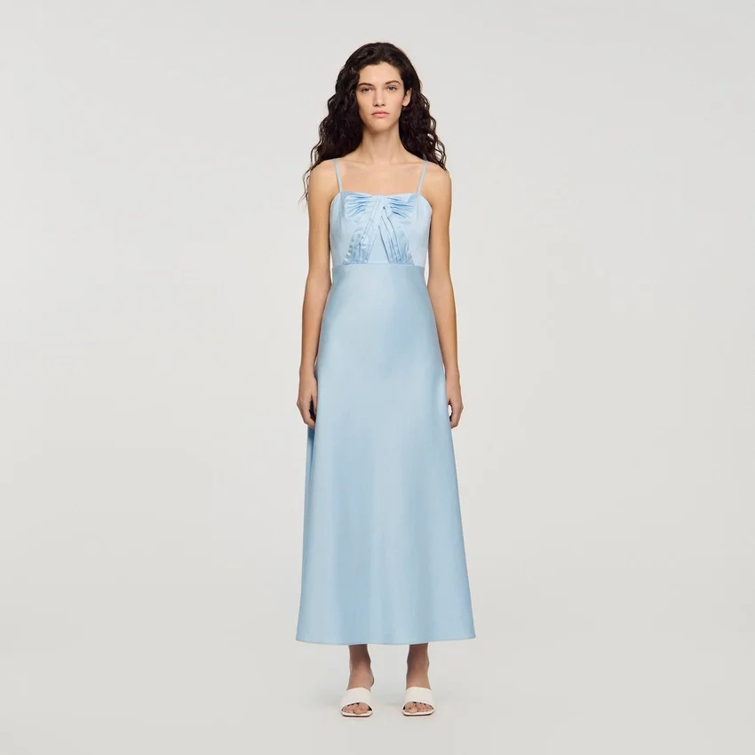 Satin-effect maxi dress Satin-effect maxi dress