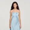 Satin-effect maxi dress Satin-effect maxi dress
