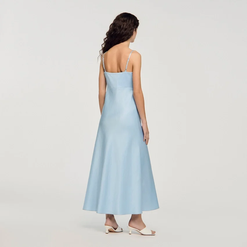 Satin-effect maxi dress Satin-effect maxi dress