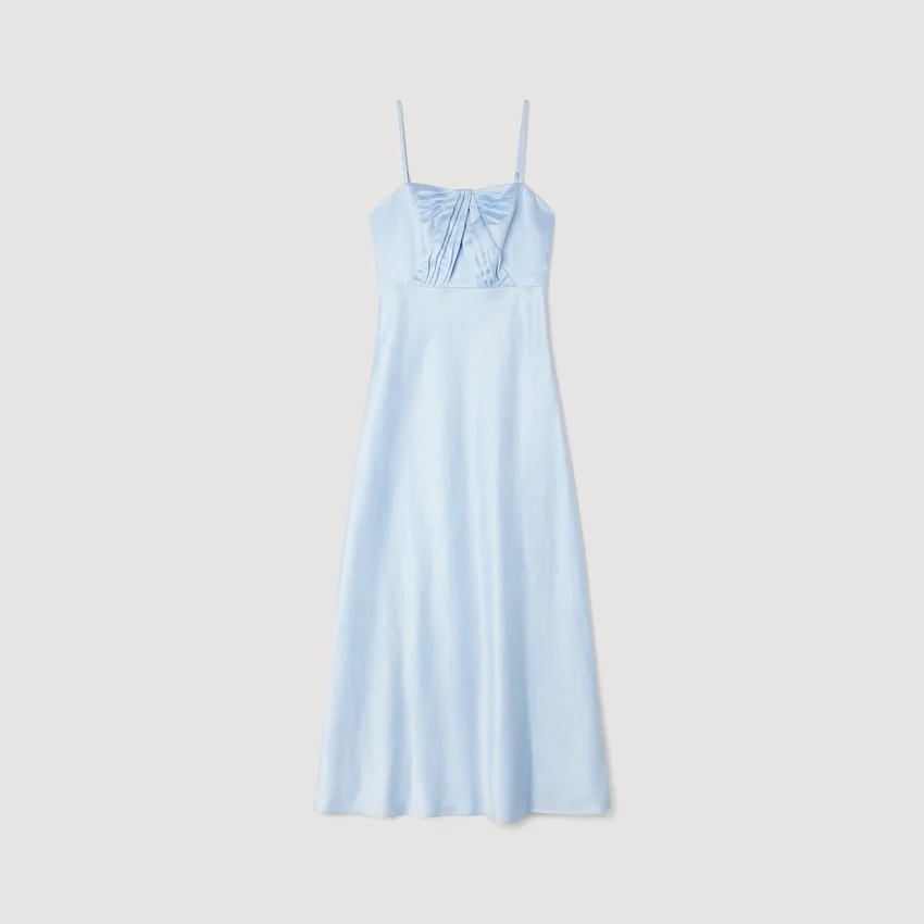 Satin-effect maxi dress Satin-effect maxi dress