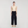 Satin-effect wide-leg trousers Satin-effect wide-leg trousers