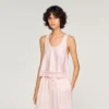 Satin top with lace Satin top with lace