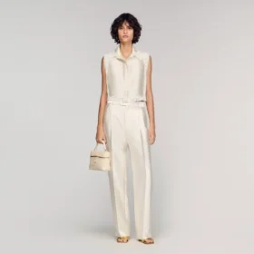 Satin trousers