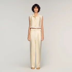 Satin trousers
