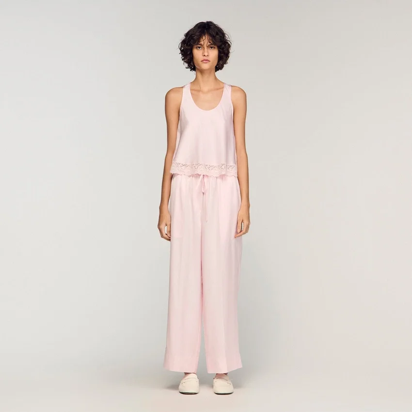 Satin wide-leg trousers Satin wide-leg trousers