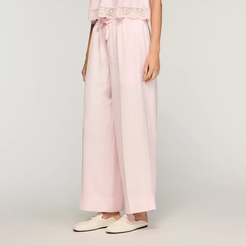 Satin wide-leg trousers Satin wide-leg trousers