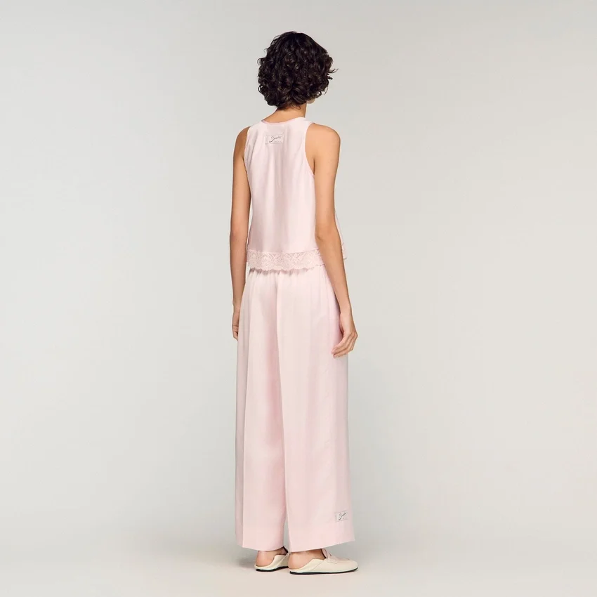 Satin wide-leg trousers Satin wide-leg trousers