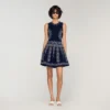 Scarf-print knit mini dress Scarf-print knit mini dress