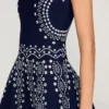Scarf-print knit mini dress Scarf-print knit mini dress