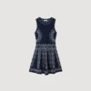 Scarf-print knit mini dress Scarf-print knit mini dress
