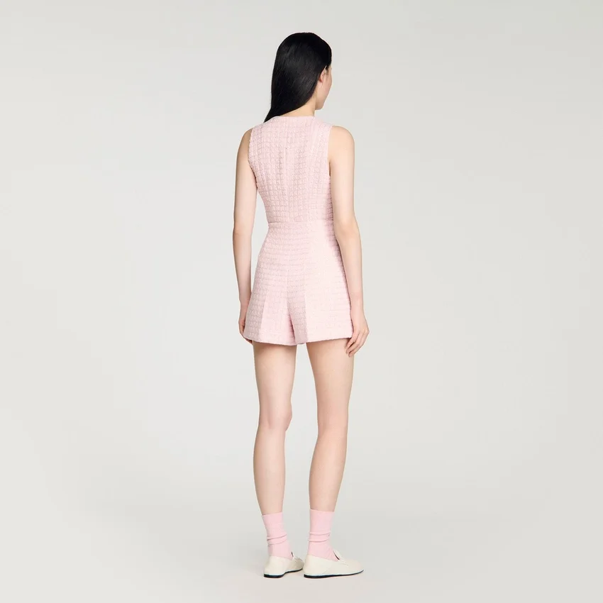 Sequin check tweed shorts Sequin check tweed shorts