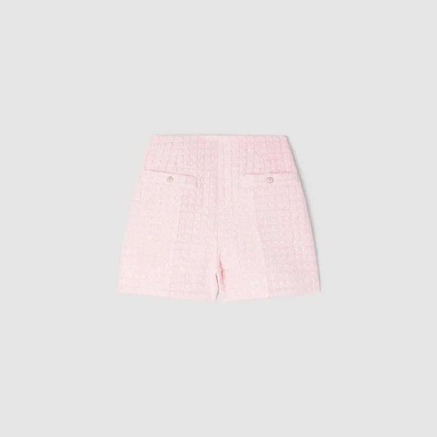 Sequin check tweed shorts Sequin check tweed shorts