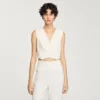 Sequin cropped vest Sequin cropped vest