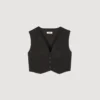 Sequin cropped vest Sequin cropped vest