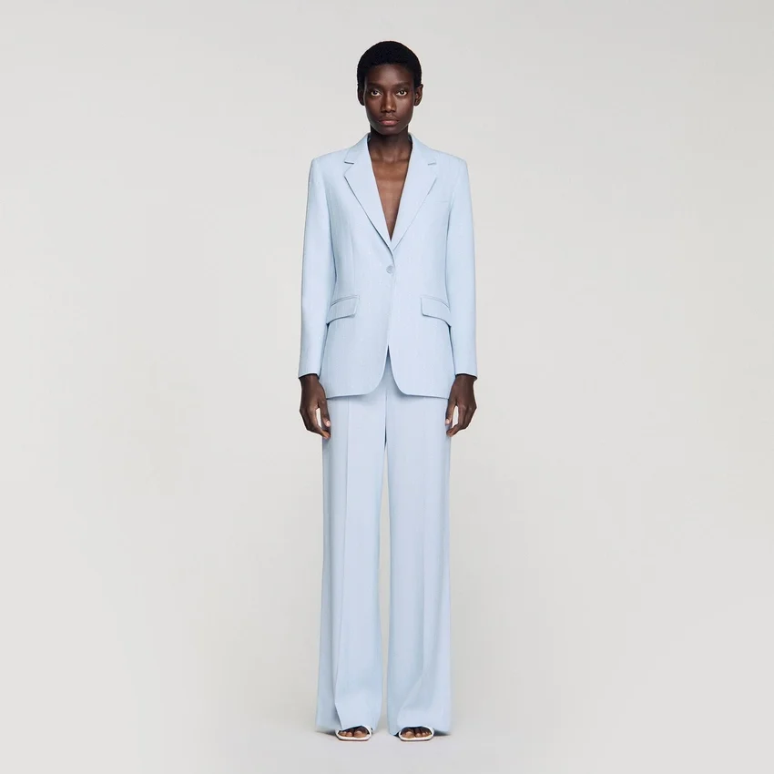 Sequin-stripe tailored jacket Sequin-stripe tailored jacket