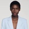 Sequin-stripe tailored jacket Sequin-stripe tailored jacket