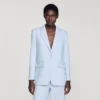 Sequin-stripe tailored jacket Sequin-stripe tailored jacket