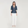 Sequinned peplum top Sequinned peplum top