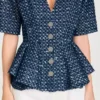 Sequinned peplum top Sequinned peplum top