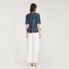 Sequinned peplum top Sequinned peplum top