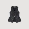 Sequinned striped vest Sequinned striped vest