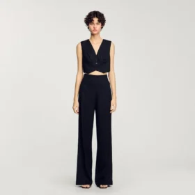 Sequinned suit trousers