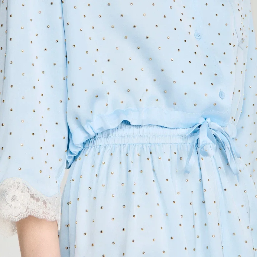 Shirt embellished with rhinestones Shirt embellished with rhinestones