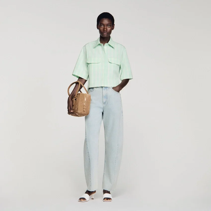 Short checked shirt Short checked shirt