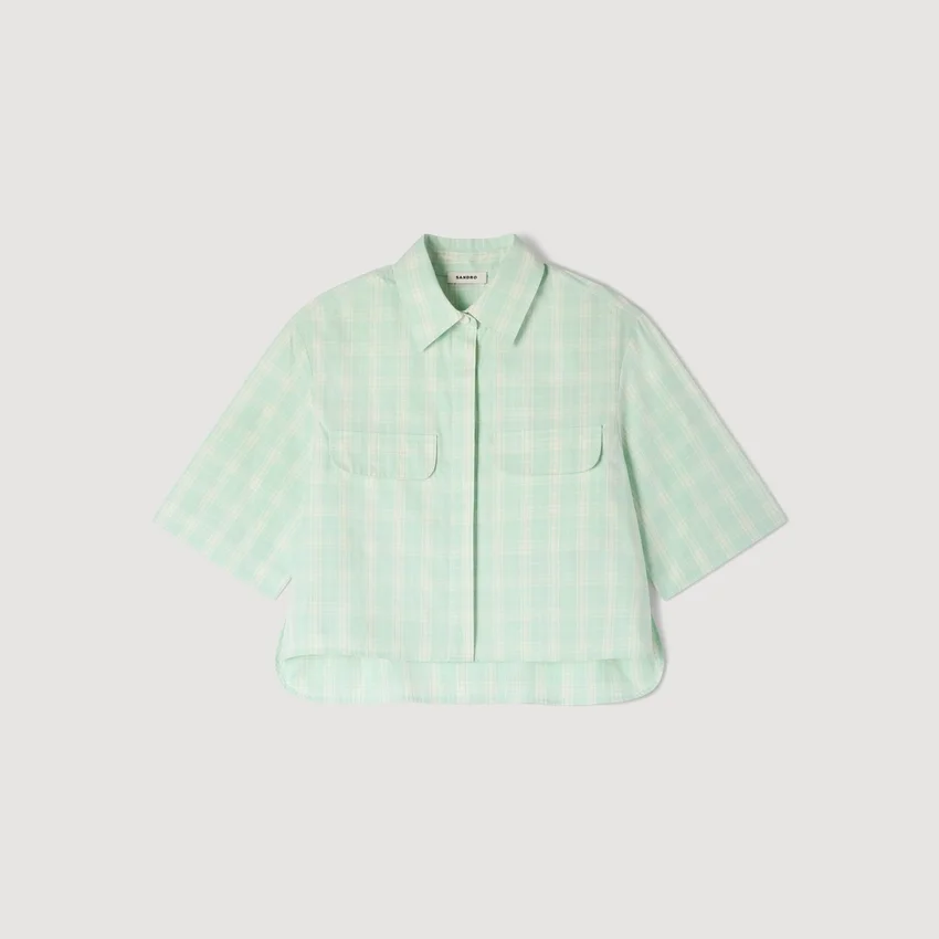 Short checked shirt Short checked shirt