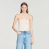 Short ribbed knit top Short ribbed knit top