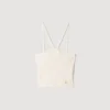 Short ribbed knit top Short ribbed knit top