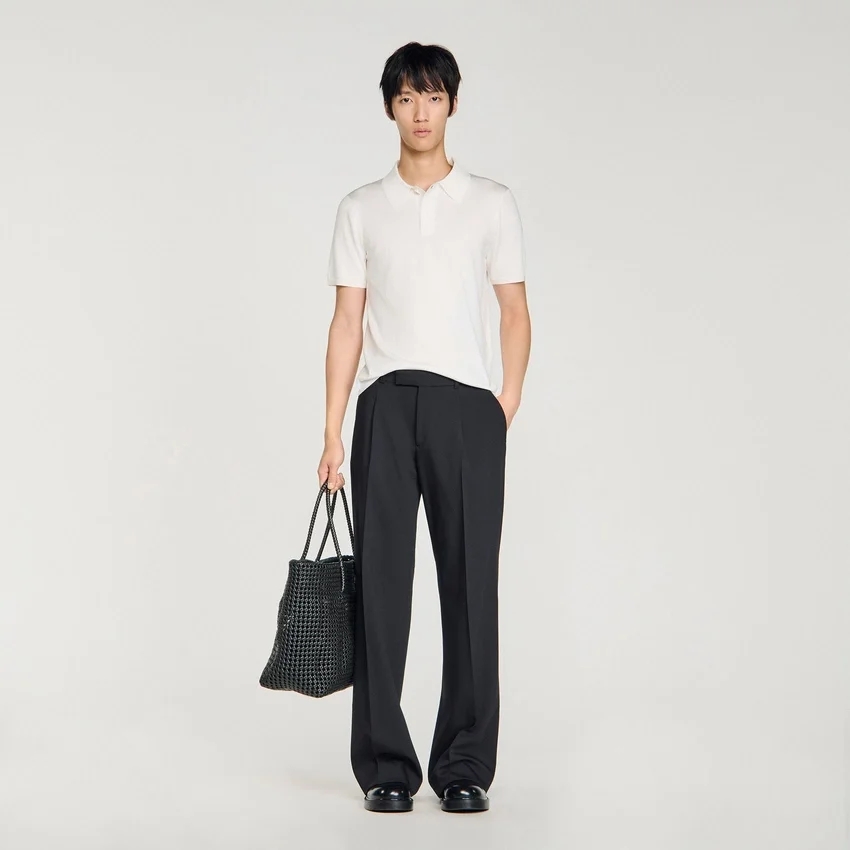 Short-sleeve knitted polo shirt Short-sleeve knitted polo shirt