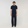 Short-sleeve knitted polo shirt Short-sleeve knitted polo shirt