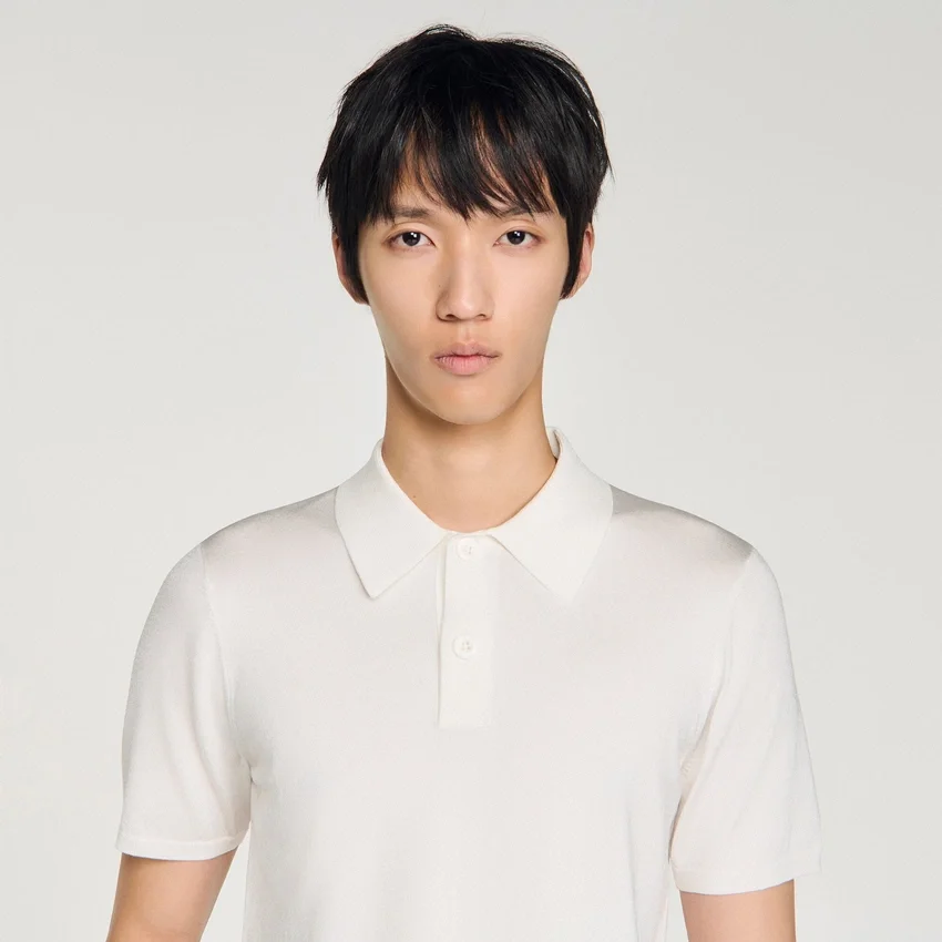 Short-sleeve knitted polo shirt Short-sleeve knitted polo shirt