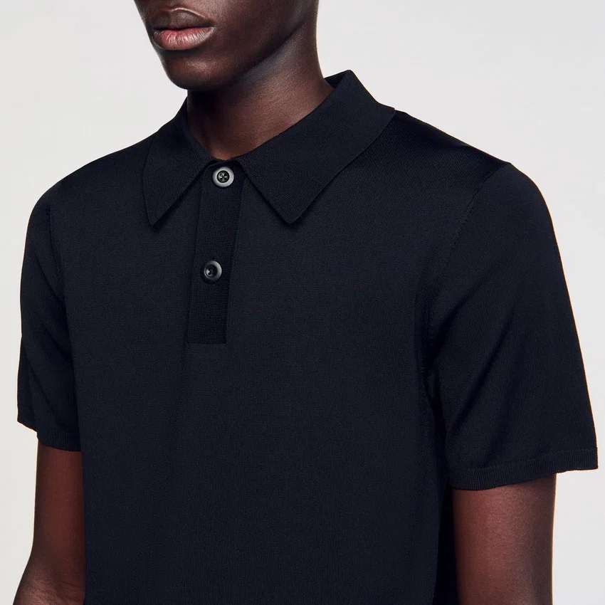 Short-sleeve knitted polo shirt Short-sleeve knitted polo shirt