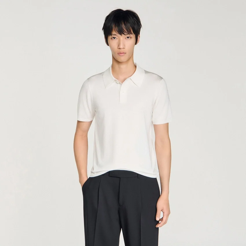 Short-sleeve knitted polo shirt Short-sleeve knitted polo shirt