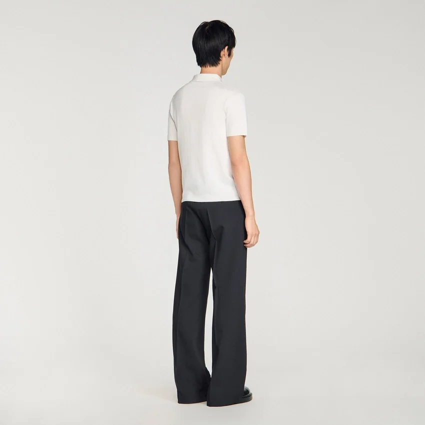 Short-sleeve knitted polo shirt Short-sleeve knitted polo shirt