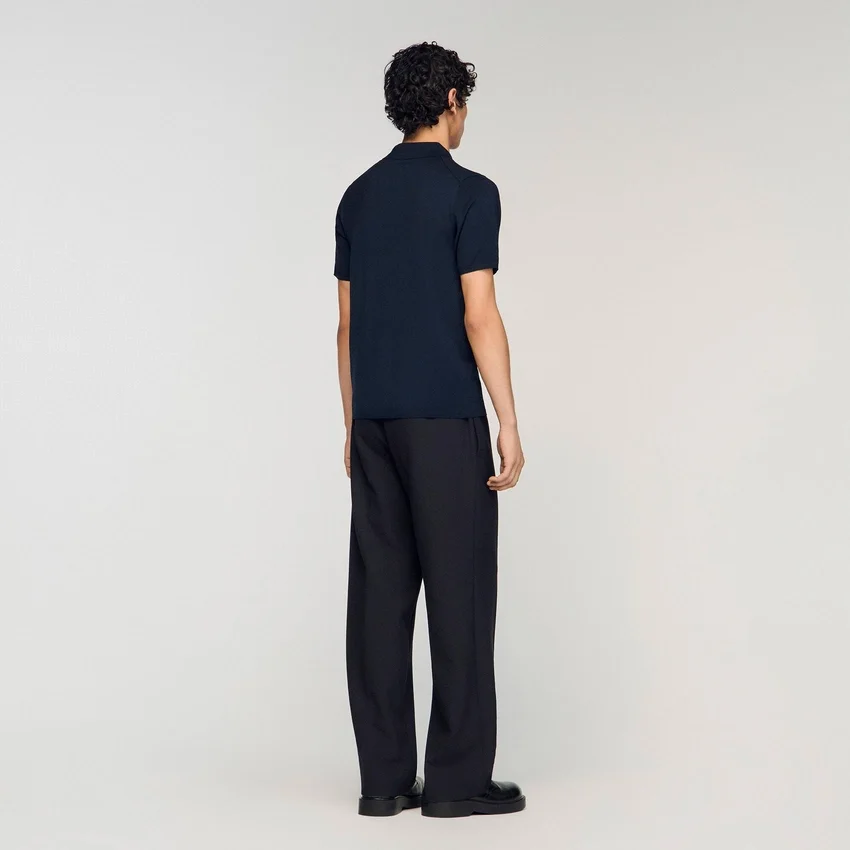 Short-sleeve knitted polo shirt Short-sleeve knitted polo shirt