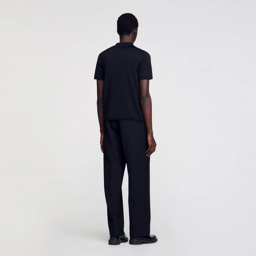 Short-sleeve knitted polo shirt Short-sleeve knitted polo shirt