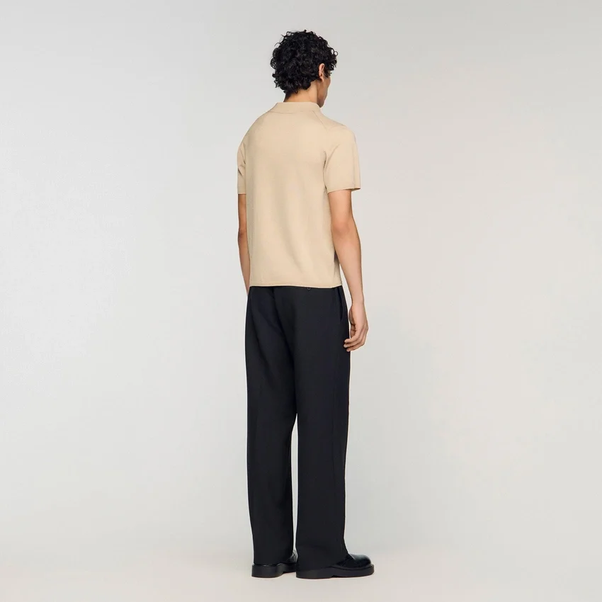 Short-sleeve knitted polo shirt Short-sleeve knitted polo shirt