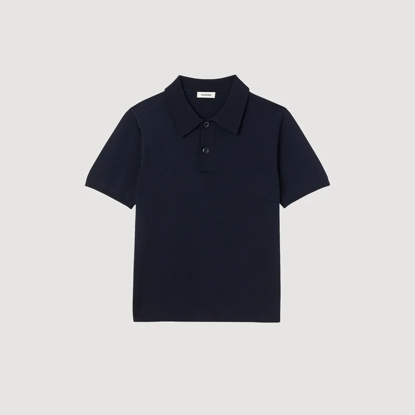 Short-sleeve knitted polo shirt Short-sleeve knitted polo shirt