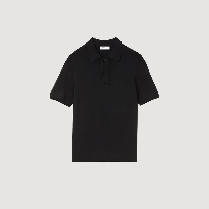 Short-sleeve knitted polo shirt Short-sleeve knitted polo shirt