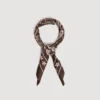 Silk bandana print scarf