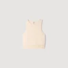 Sleeveless fine knit vest Sleeveless fine knit vest