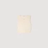 Sleeveless short knit sweater Sleeveless short knit sweater
