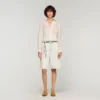 Smocked linen shirt Smocked linen shirt