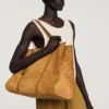 Split leather shopping bag Split leather shopping bag