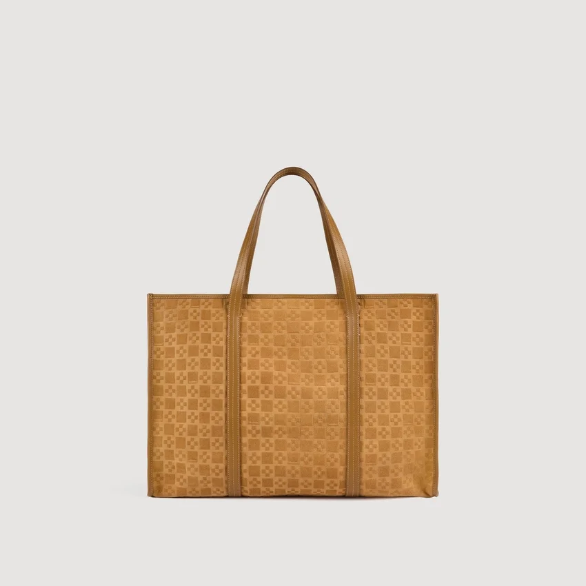 Split leather shopping bag Split leather shopping bag