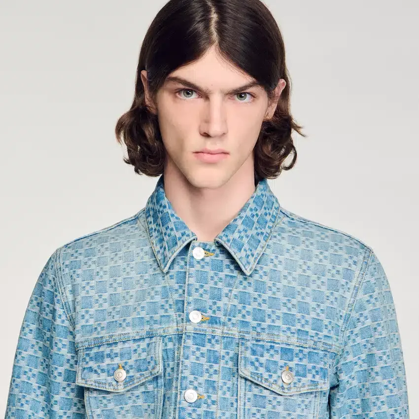 Square Cross denim jacket Square Cross denim jacket